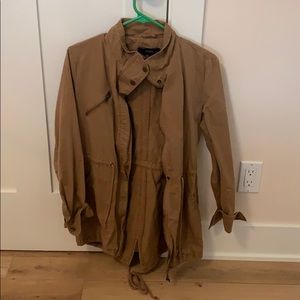 Womens small tan forever 21 trench coat